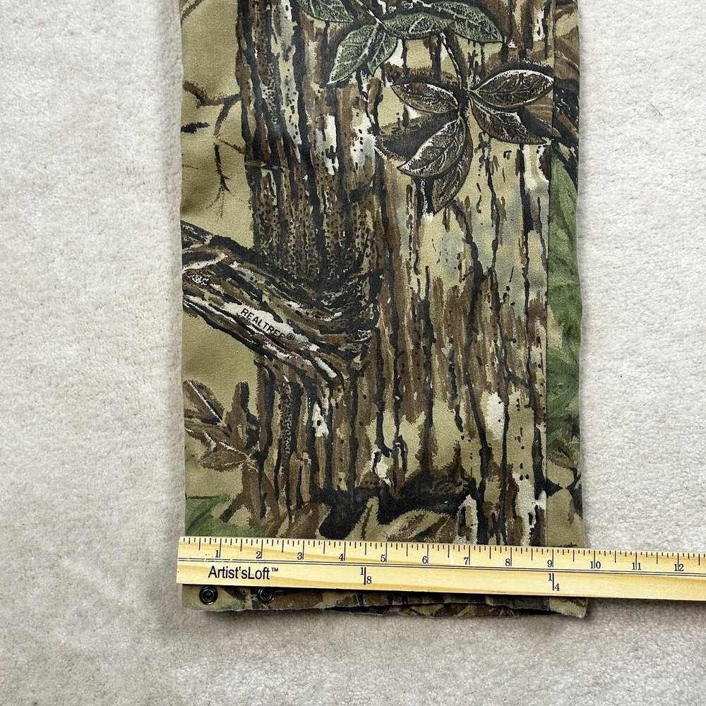 Vintage 90s Duxbak Camo Pants Mens 40x32 Realtree Lined Insulated Hunting - Picture 7 of 9